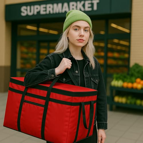 musbus Extra large XXXL Insulated Food Delivery Bag Cooler Bags Keep Food Warm Catering Therma Catering Bag for doordash 2...