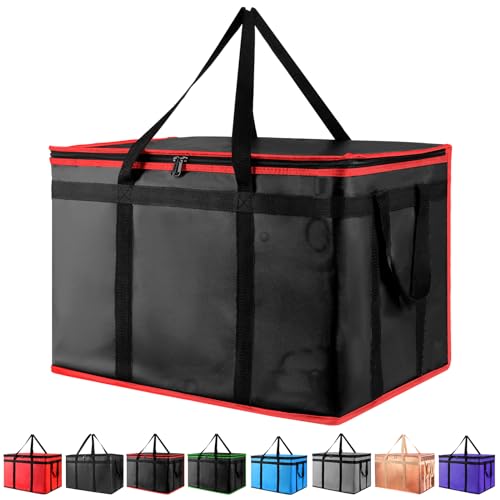 mosago Insulated Food Delivery Bag - Reusable Thermal Cooler Grocery Bags for Catering&Delivery, Pizza Carrier for Events,...