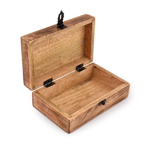 Samhita Handmade Mango Wood Tree of Life Engraving Beautifully Keepsake Box Jewellery Organiser Unique Gift Ideas for Men...