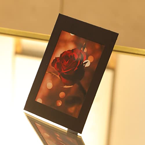 50 Pack Standing Paper Picture Frames 4x6,Cardboard Photo Frame with Easel,Paper Photo Frame Cards,Gallery Frames Bulk For...