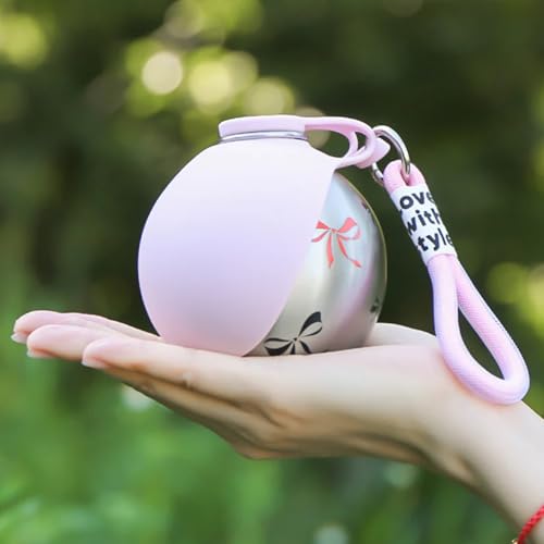 Foldable Pet Water Bottle, Portable Leak Proof Dog Water Bottle with Silicone Drinking Bowl, 304 Stainless Steel Travel Wa...