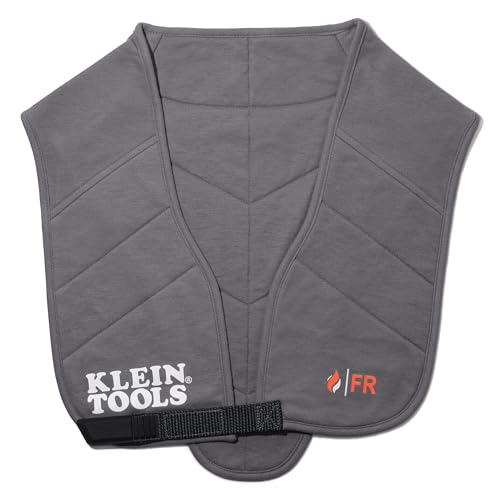 Klein Tools FRCLVST2 Flame-Resistant Cooling Vest, 90-Minute Active Cooling When Wet, Cat 2 Arc Flash, Soft Fabric with Ad...