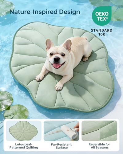 BG-BABYGO Dog Cooling Mat, 39" x 27" Reversible Q-MAX>0.5 Self Cooling Mat for Small & Medium Dogs, Washable Cooling Pad f...