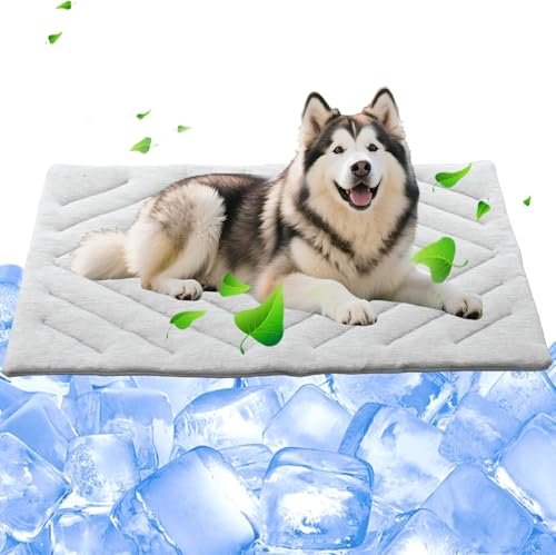 BECROWM Dog Cooling Mat Self Coolings Foldable Cooling Pad for Dog in Summer Coolings Mat for Dogs and Cats Machine Washab...