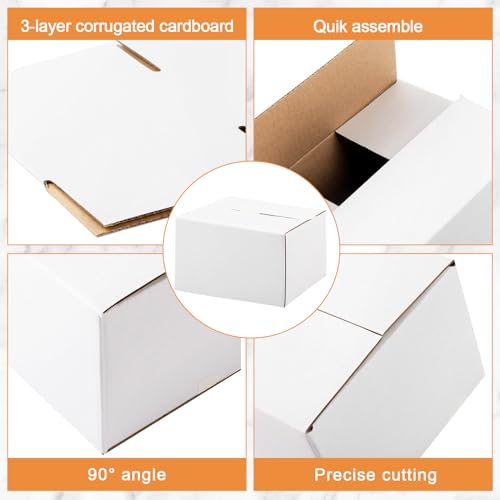Yeaqee 72 Pcs Shipping Boxes Corrugated Cardboard Small Shipping Boxes for Packaging Mailing Packing Moving Small Business...