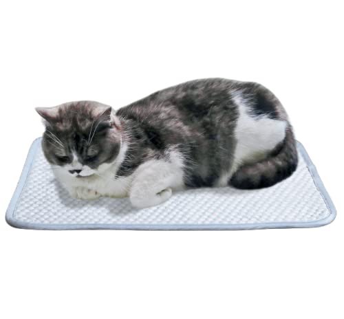 petfelix Pet Cooling Mat, Chew & Scratch Resistant QMAX>0.5 for Mini Dogs & Cats Up to 10 lbs, S 18''*14'' Machine Washabl...