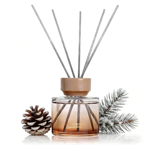 Reed Diffuser Set - 3.38 fl oz (100ml) Black ice Oil Diffusers | 5 Premium Reed Sticks | Home Fragrance Oil for Bathroom, ...