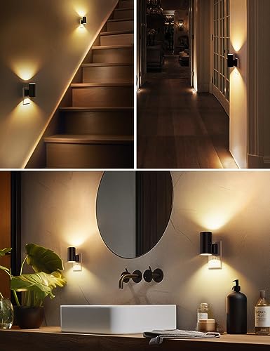 L LOHAS LED Night Light Plug in, Modern Night Lights Plug into Wall, Dusk to Dawn Sensor, Soft White 3000K, 0-100LM Adjust...
