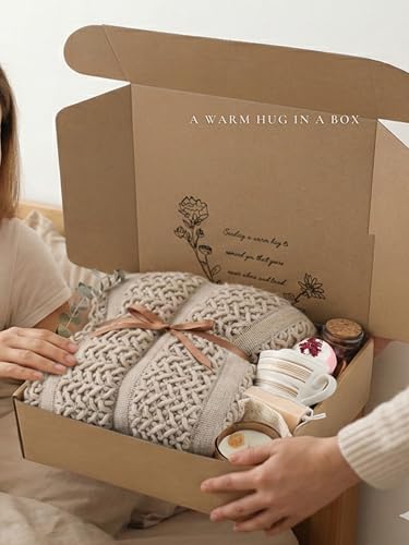 CASTATEO Cozy Care Package for Women – Warm & Comforting Thinking of You Gift Box for Birthday,BES Friend Gift, Get Well S...