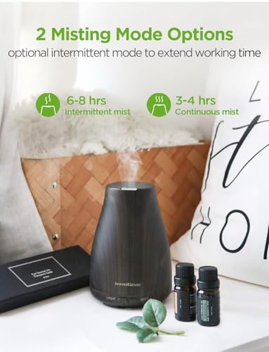 InnoGear Essential Oil Diffuser with Oils, 100ml Aromatherapy Diffuser with 6 Essential Oils Set, Aroma Cool Mist Humidifi...