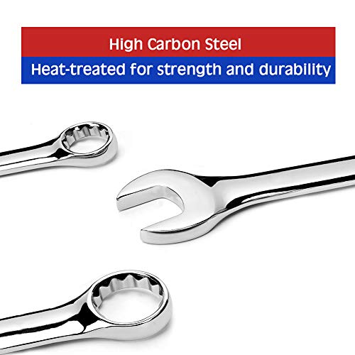SPEEDWOX Ignition Wrench Set SAE Metric Small Open and Box Wrenches Mini Spanner Set Combination Wrench Set with Portable ...
