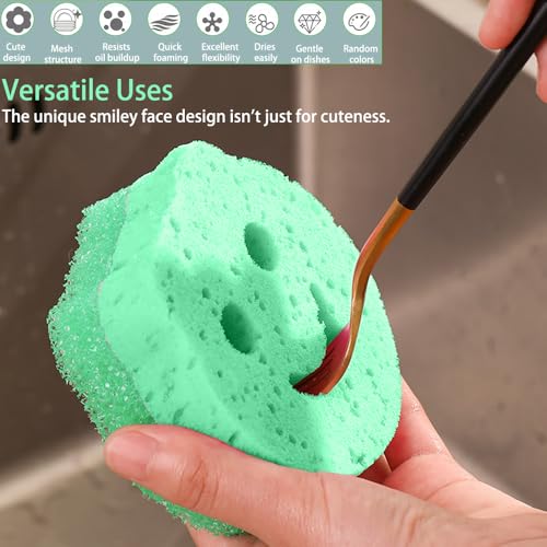 Color Sponges - Scratch-Free Multipurpose Dish Sponges for Kitchen, Bathroom & Household Cleaning - Made with BPA-Free Pol...