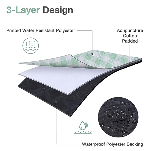 WILLOW WEAVE Picnic Blanket, 80''x80'' Waterproof Outdoor Blankets, Picnic Mat Washable for Beach, Picnic Blankets for Cam...