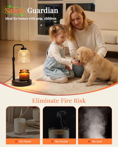 AIFEI Candle Warmer Lamp with Timer, Dimmable Adjustable Height Candle Lamp, Birthday Gifts for Women Mom Sister Friends, ...