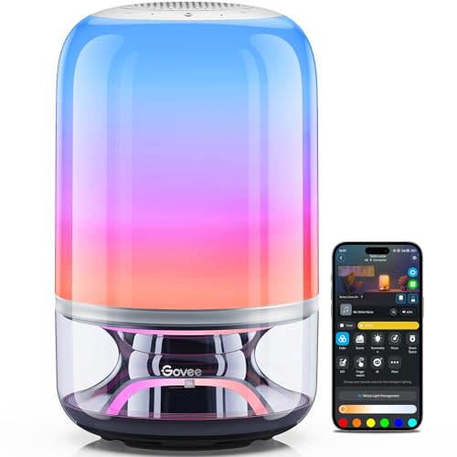 Govee Table Lamp 2 Pro x Sound by JBL, Smart Cordless Table Lamp with Speaker, Music-Light Sync, 16 Music Modes & 100+ Sce...