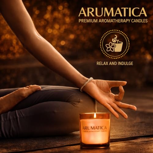 Premium Aromatherapy Candle Set | Stress Relief Soy Wax Candles with Relaxing Scents | Scented Candles for Home Yoga, Medi...