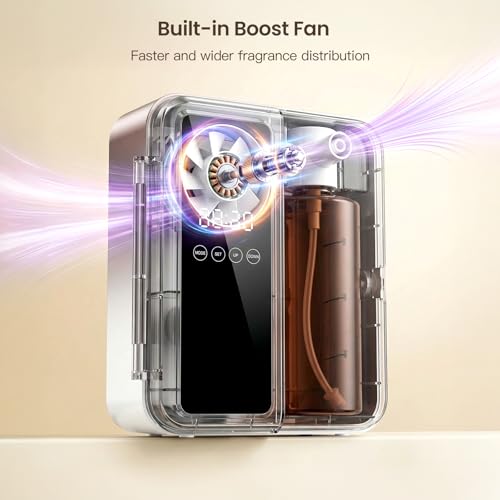 Waterless Essential Oil Diffuser for Large Room, 500ml Hotel Scent Diffuser, Cold Air Scent Machine, Covers Up to 3500 Sq ...