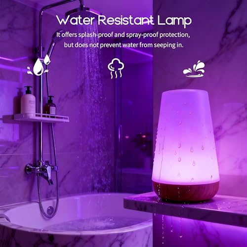 cambk Shower Waterproof Lamp for Bathroom, Rechargeable Mood Light for Inside Shower with Color Changing & Dimmable Bright...
