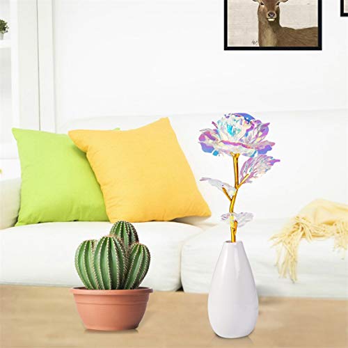 Tmacker Mothers Day Mom Gifts for Women Grandma - Artificial Rose Flowers with Vase Birthday Gifts for Mom Wife Her Valent...