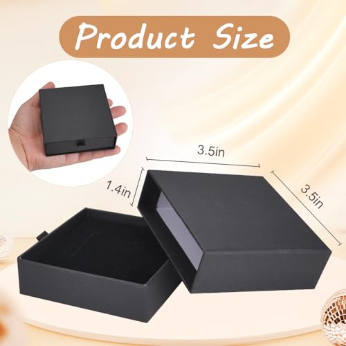 LIOUCBD 10 Pack Jewelry Gift Boxes, 3.5x3.5x1.2 Inch Cardboard Drawer Display Jewelry Boxes, Small Jewelry Boxes with Lids...