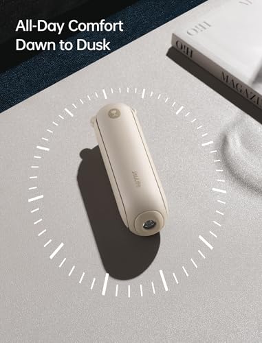 JISULIFE Handheld Travel Fan, Upgraded Mini Portable Fan with Up to 24 Working Hours for Long-term Outdoor Cooling, Combin...