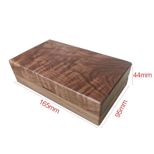 Personalized Jewelry Box Gifts for Women Custom Birthday Wooden Jewelry Box Gifts with Birth Month Flower Walnut Wood Trin...