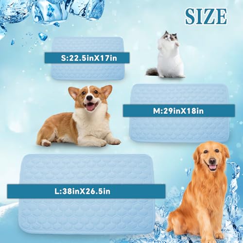 dgdgbaby Cooling Mat for Dogs Thicken Pad for Cats,Rabbit&Medium,Large Dogs Internal Arc-Chill Cool Fiber Dog Cooling Mat ...