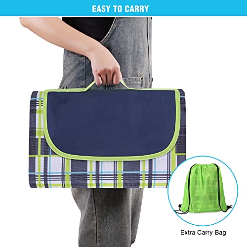 REDCAMP Extra Large Picnic Blanket Waterproof Sandproof, Durable Oxford Foldable Picnic Mat Outdoor Blanket for Lawn Park ...