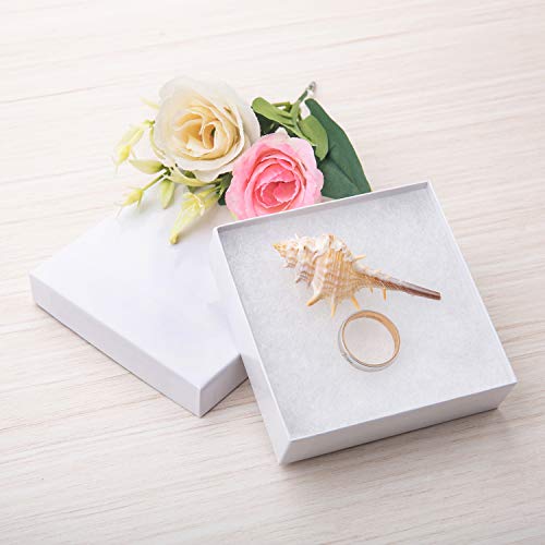 GEFTOL Jewelry Gift Boxes 20 Pack 3.5x3.5x1 Inch Cardboard Jewelry Boxes,Small Gift Boxes for Jewelry Earrings Necklaces H...