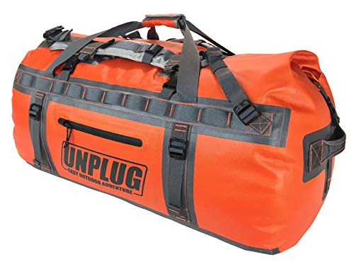 UNPLUG Ultimate Adventure | 1680D Heavy Duty Waterproof Bag | Large Travel Bag which can be Used for Camping, Motorcyclin...