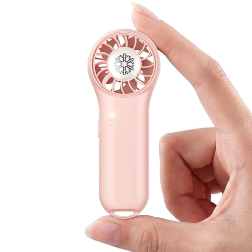 DREAMME Portable Handheld Fan, Ultra-Powerful Mini Fan, 4-Speed Personal Small, Cute Small Pocket, Rechargeable Operated F...