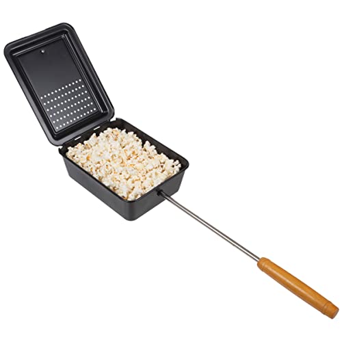 Campfire Popcorn Popper - Old Fashioned Popcorn Maker with Nonstick Finish and Extended Handle - Camping Gear and Campfire...