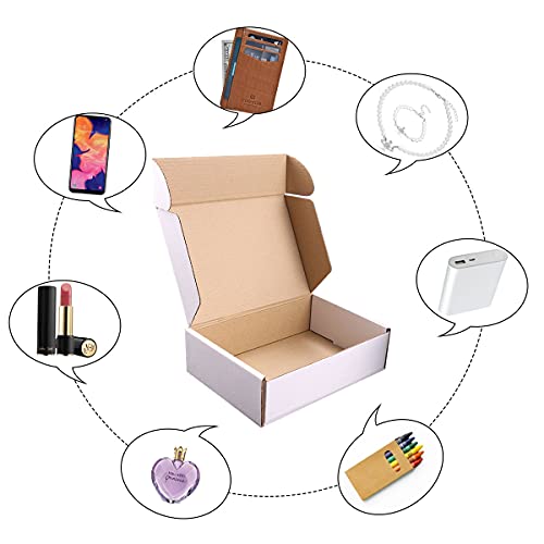 JIUZHOUXIN Shipping Boxes, 12''x9''x4'' Which is Anti-Impact Come with Exquisite Sealing Label.Suitable E-Commerce Packagi...