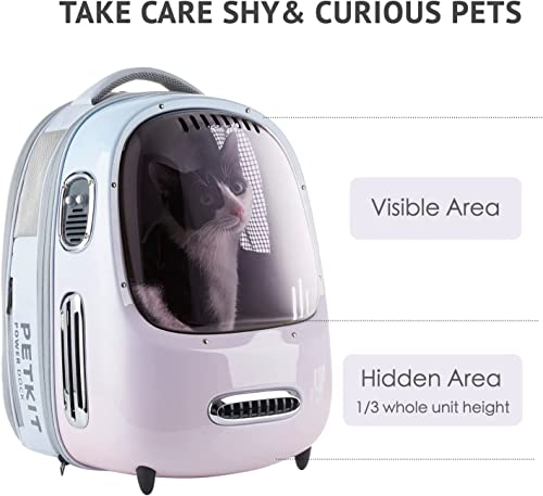 PETKIT Cat Backpack Carrier with Inbuilt Fan & Light, Airline-Approved Pet Backpack Bubble for Kitty Small Dog, Detachable...
