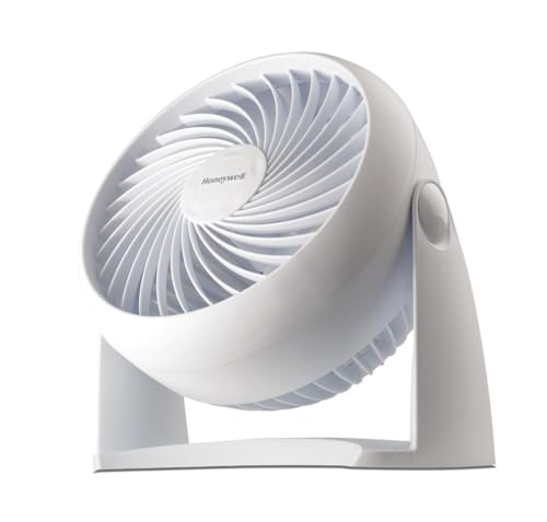 Honeywell TurboForce Air Circulator, Small Tabletop Fan, Quiet Personal Fan for Home or Office, 3 Speeds, 90 Degree Pivoti...