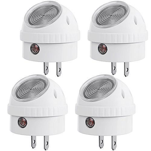 DEWENWILS Plug in Night Lights into Wall, Dusk to Dawn Sensor, 360° Rotating, Directional LED Nightlights for Kids, Nursy,...
