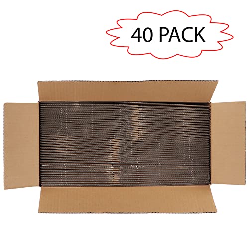 Calenzana 8x6x6 Shipping Boxes Set of 40, White Corrugated Cardboard Box for Mailing Packing Gifts Small Business