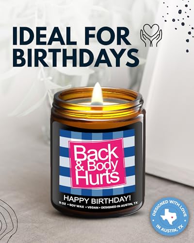 Funny Happy Birthday Candle, Unique Happy Birthday Gifts for Women and Men, Fun Gift Ideas for 30th, 40th, 50th and 60th B...