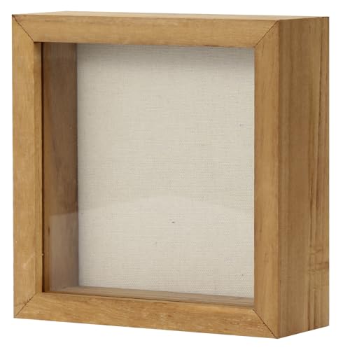TJ.MOREE Shadow Box Frame 5 x 5 Shadowbox Display Case Picture Frame Memorabilia Wedding Bouquet Flowers Medals Military P...