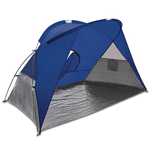 PICNIC TIME Cove Portable Beach Tent, Fully-Assembled Pop Up Tent, Beach Shade and Sun Shelter, Instant Outdoor Shade with...