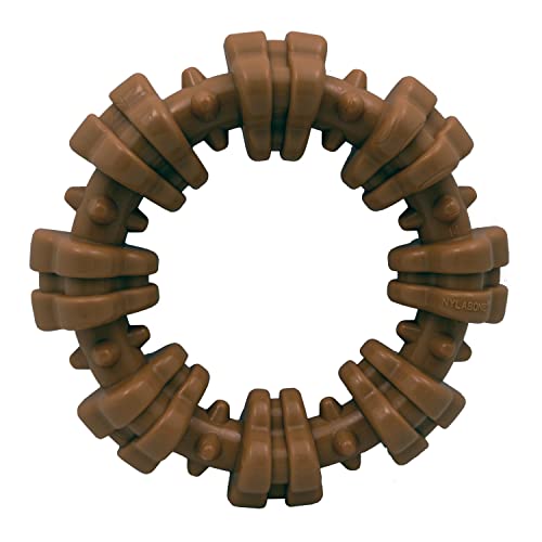 Nylabone Textured Ring Power Chew Toy for Small Dogs, Tough Dog Toys Durable Design for Aggressive Chewers, Best Dog Bored...