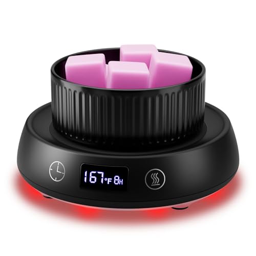Lyty 4-in-1 Wax Melt Warmer, Candle Warmer with Delay Start Timer, Fragrance Scented Wax Melter Wax Cube Warmer with 3 Col...