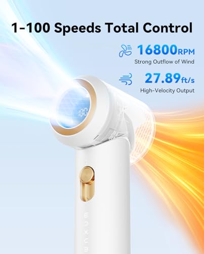 MUXNW Portable Fan For Travel Mini: Small Pocket Handheld Personal Rechargeable Battery Operated USB High Speed Keeping Co...