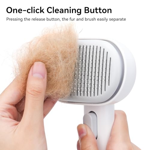 Aumuca Cat Brush for Shedding, Cat Brushes for Indoor Cats, Cat Brush for Long or Short Haired Cats, Cat Grooming Brush Ca...