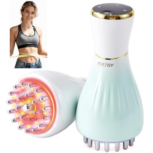FEEJOY Lymphatic Drainage Massager & Massage Tool, Body Sculpting Machine & Fascia Blaster for Cellulite with Microcurren...