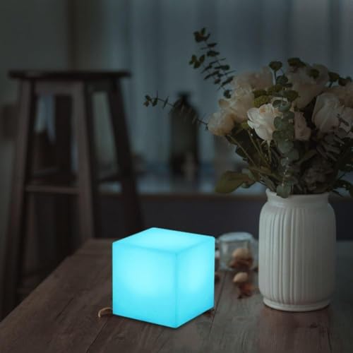Mr.Go 4-inch Dimmable LED Night Light Mood Lamp for Kids and Adults - 16 RGB Colors - 8 Level Dimming - 4 Lighting Effect...