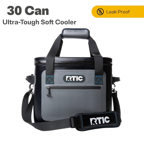 RTIC Ultra-Tough Soft Cooler 30 Can, Insulated Bag Portable Ice Chest Box for Lunch, Beach, Drink, Beverage, Travel, Campi...