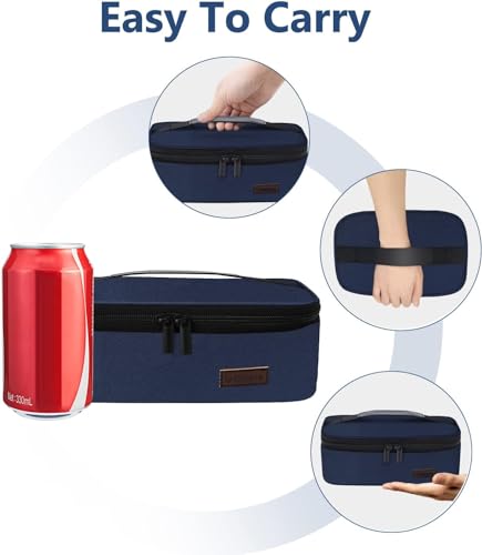 Gloppie Mini Lunchbox Small Lunch Bag for Men Women Insulated Lunch Box Thermal Lunch Boxes Adult Portable Cooler Bags Reu...