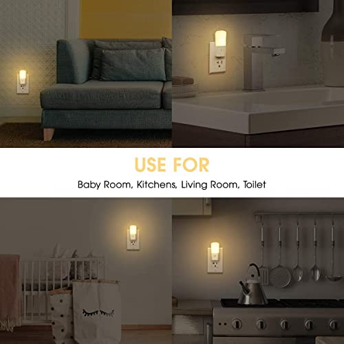 LOHAS Plug in Night Light, Dimmable LED Night Lights With Dusk to Dawn Sensor, Soft White 3000K Sleep Nightlight, Adjustab...
