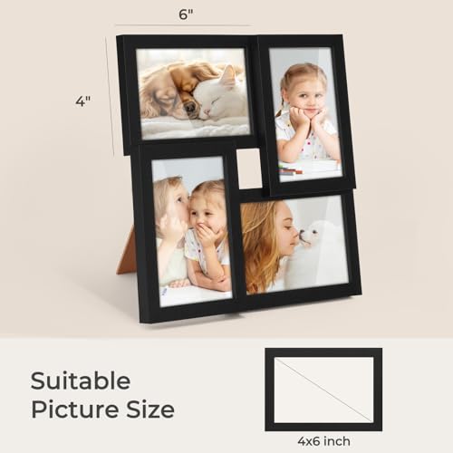 TWING 4x6 Picture Frames Collage, Family Collage Picture Frames Wall Decor, Ideal Gift for Mother's Day, Wall Hanging or T...